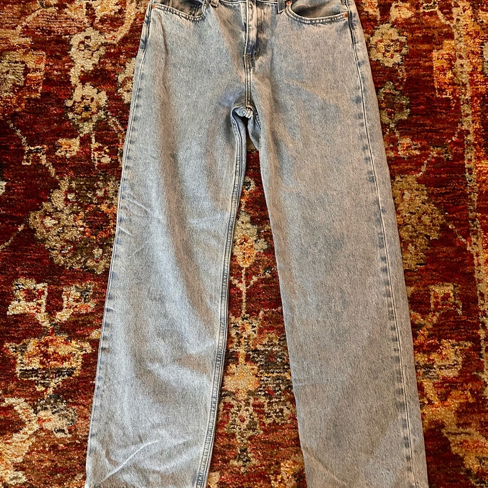 Levi's Light Blue Low Pro Straight Jeans